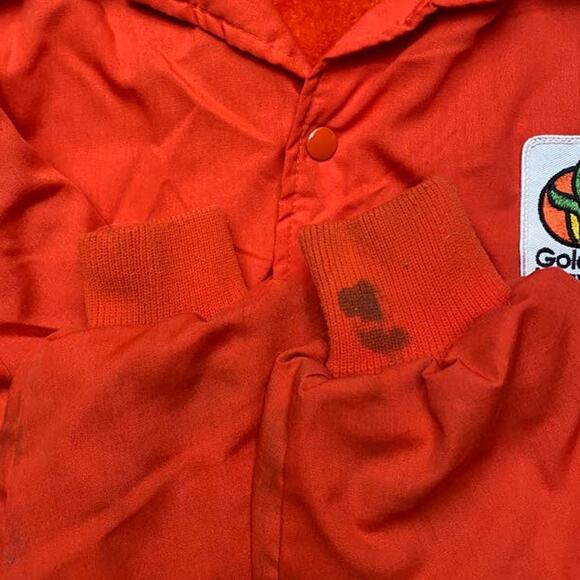 Vintage Golden Harvest Jacket Orange 1970s - Picture 5 of 7